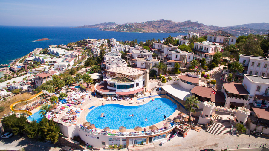 Family Belvedere Hotel Bodrum Bagian luar foto